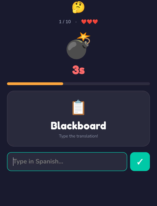 A ShakoMako flashcard lesson teaching Spanish greetings